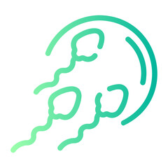 sperm Line Gradient Icon