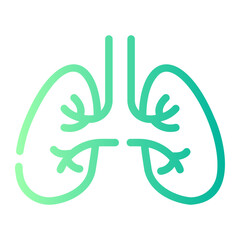 Obraz premium anatomy Line Gradient Icon