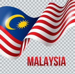 Vector illustration of 31 AUGUST HAPPY INDEPENDENCE DAY and Malaysia flag - 625434353