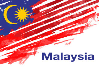 Vector illustration of 31 AUGUST HAPPY INDEPENDENCE DAY and Malaysia flag - 625434375