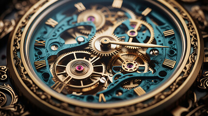 Fototapeta na wymiar Uhrmacherhandwerk im Detail