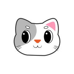 Cat Face Illustration