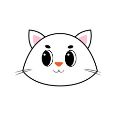 Cat Face Illustration