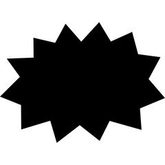 Сomic bubble speech cloud. Pop art retro cartoon sticker. Vector icon illustration