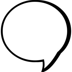 Сomic bubble speech cloud. Pop art retro cartoon sticker. Vector icon illustration