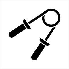 Hand Grip Vector Icon in Outline Style. Vector illustration on white background