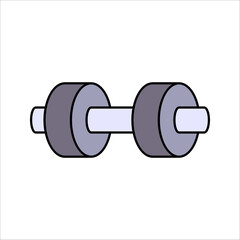 Dumbbells icon. Gym icon. Dumbbells vector illustration on white background