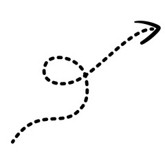 Arrow Curly Ornament