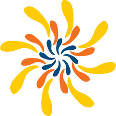 Fototapeta premium Firework Doodle Decorative