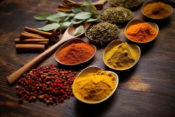 A selection of spices. 