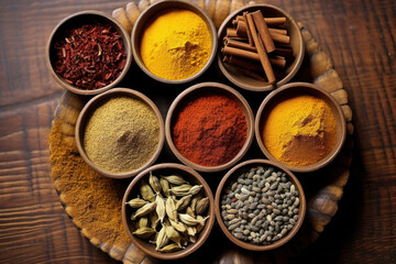 A selection of spices. 