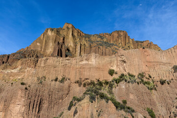 Fototapeta premium Exploring the beautiful Palca Canyon, a natural sight in the surroundings of La Paz, Bolivia - Traveling South America