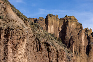 Fototapeta premium Exploring the beautiful Palca Canyon, a natural sight in the surroundings of La Paz, Bolivia - Traveling South America