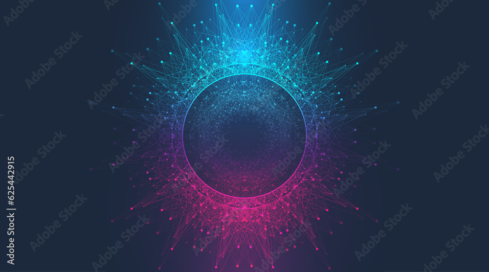 Poster virtual global internet connection metaverse with a new experience in metaverse virtual reality tech