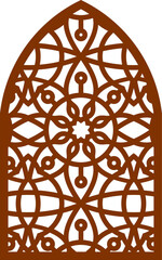 Simple Vector Pattern for Laser Cutting, Decoration, and Ornament. Metal design, wood carving, vector