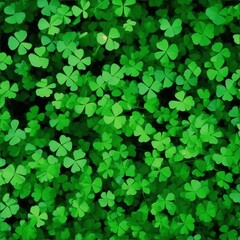 beautiful view of cloverleaf leaves