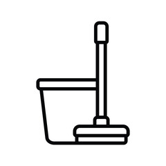 mop icon vector design template in white background