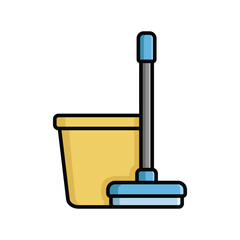 mop icon vector design template in white background