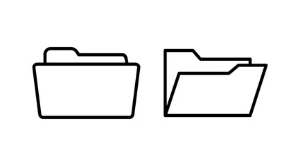 Folder icon vector. document folder icon