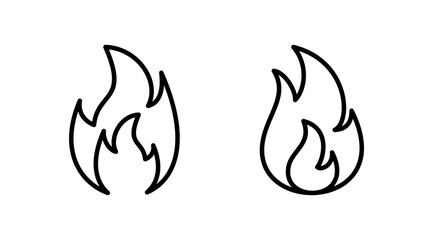Fire icon vector. fire flame icon