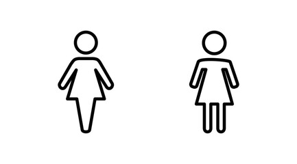 Female icon vector. toilet icon. restroom sign. gender