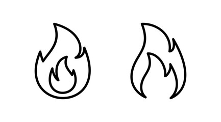 Fire icon vector. fire flame icon