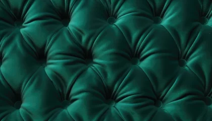 Poster Luxurious and refined emerald green velvet texture background, silk, satin, fabric, textile, texture, material, cloth,  luxury, decoration, green, wave,  © gfx_nazim