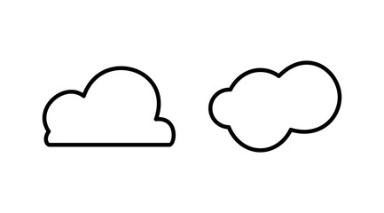 Cloud icon vector. cloud data. cloud services
