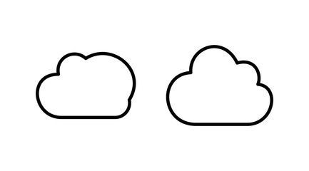 Cloud icon vector. cloud data. cloud services