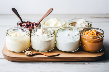 Dairy-free alternatives for cheese, yogurt, and ice cream.