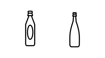 bottle icon vector. bottle icon in trendy flat design