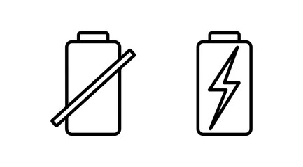 Battery icon vector. Battery charge indicator icon.