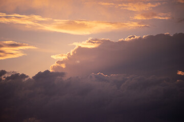 coucher de soleil sunset nuages cloud plane avion