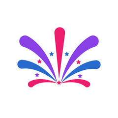 Firework Doodle Decorative