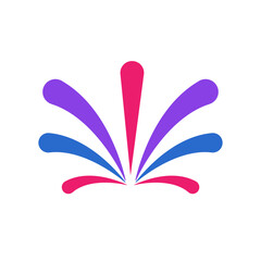 Firework Doodle Decorative