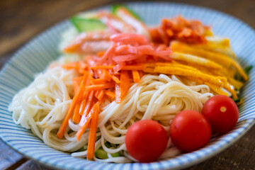 具沢山のそうめん