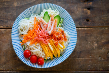 具沢山のそうめん