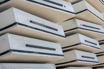 Concret segments pile for tunnel construction