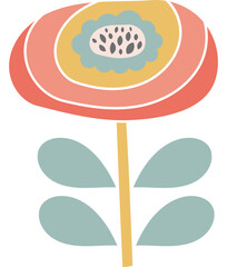 Flower Funny Drawing