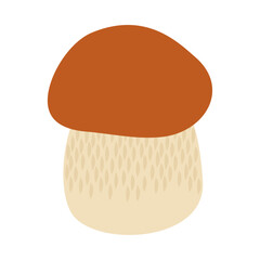 ヤマドリタケ（ポルチーニ茸）。フラットなベクターイラスト。
Cep (penny bun, porcino, porcini). Flat designed vector illustration.