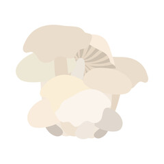 ニオウシメジ。フラットなベクターイラスト。
Macrocybe gigantea. Flat designed vector illustration.