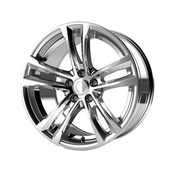 Obraz premium Modern shiny car rim isolated on transparent background