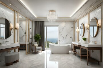 Fototapeta na wymiar interior design of bathroom
