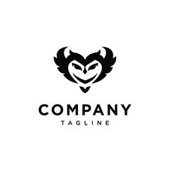 
Owl love bird logo icon vector template.eps