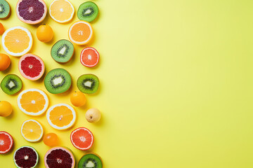 Fototapeta na wymiar background of colorful fruit