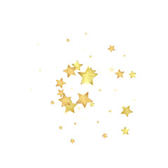 Fototapeta premium Magic stars vector overlay. Gold stars scattered