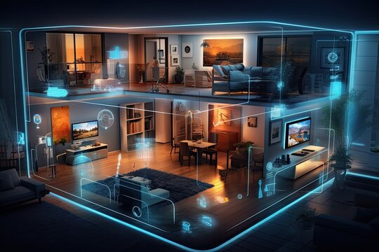 Smart home technology refers to the concept of a virtual interface that can be used to manage and operate a wide range of systems and devices within a household.