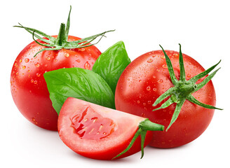 Tomato isolated on white background