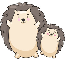 Hedgehog Cute Character