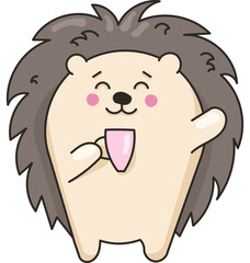 Hedgehog Cute Character